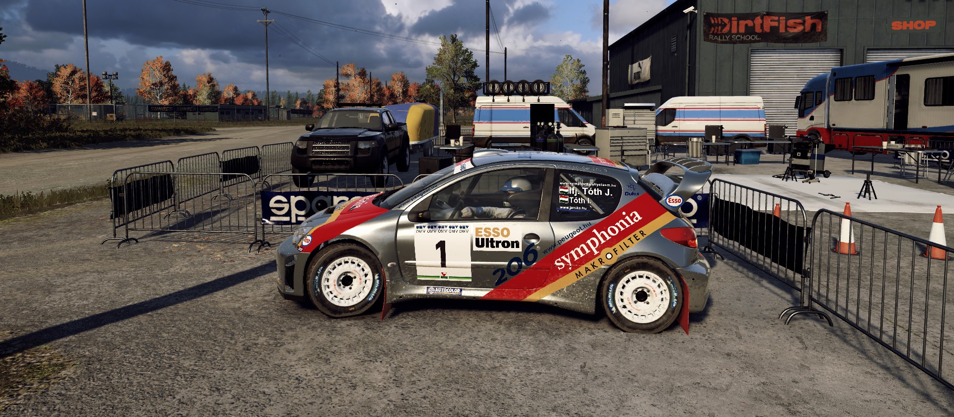 Peugeot 206 WRC Symphonia livery